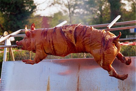 pig roast - Hog roast Stock Photo - Rights-Managed, Code: 841-02831154