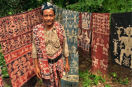 sumba - Ikat blankets, Sumba Island, Indonesia, Southeast Asia, Asia Foto de stock - Con derechos protegidos, Código: 841-02831325