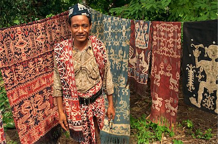 Ikat blankets, Sumba Island, Indonesia, Southeast Asia, Asia Stock Photo - Rights-Managed, Code: 841-02831325