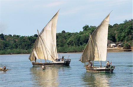 Sailboats, Nosy Be Island, Madagascar, Indian Ocean, Africa Foto de stock - Con derechos protegidos, Código: 841-02831452