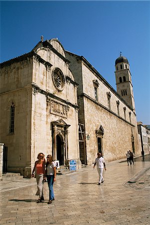 simsearch:841-03057304,k - St. Saviour's church, Stradun, Dubrovnik, Dalmatia, Croatia, Europe Foto de stock - Direito Controlado, Número: 841-02831484