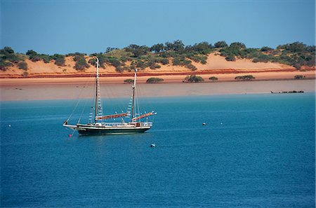 Boat moored offshore at Broome, Kimberley, Western Australia, Australia, Pacific Stock Photo - Rights-Managed, Code: 841-02831547