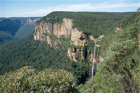 simsearch:841-02831740,k - Bridal Veil falls from Govett's Leap lookout, Grose Valley, Blue Mountains National Park, UNESCO World Heritage Site, New South Wales (N.S.W.), Australia, Pacific Foto de stock - Con derechos protegidos, Código: 841-02831732