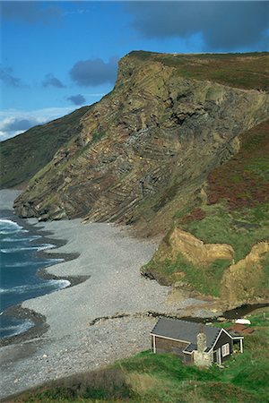simsearch:841-03029826,k - Exemple de pliage de rochers, plage Millook, Cornwall, Angleterre, Royaume-Uni, Europe Photographie de stock - Rights-Managed, Code: 841-02831764