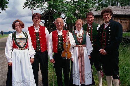 simsearch:841-02945950,k - Folk group in national costume, Voss, Norway, Scandinavia, Europe Stock Photo - Rights-Managed, Code: 841-02831766