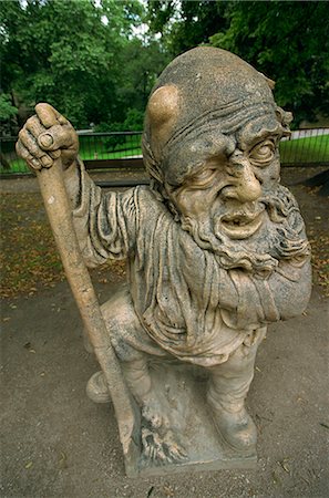 salzburg statues - Grotesque in Dwarf's Garden, Mirabell Gardens, Salzburg, Austria, Europe Stock Photo - Rights-Managed, Code: 841-02831831