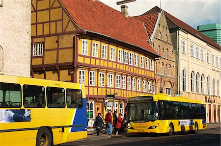 Buses in city centre, Aalborg, north Jutland, Denmark, Scandinavia, Europe Stock Photo - Rights-Managed, Code: 841-02831862