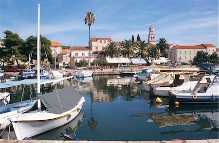 Port, Vela Luka, Korcula, Dalmatie, Croatie, Europe Photographie de stock - Rights-Managed, Code: 841-02831923