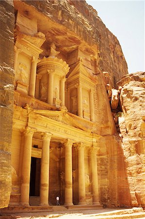 The Treasury at dusk, Petra, UNESCO World Heritage Site, Jordan, Middle East Fotografie stock - Rights-Managed, Codice: 841-02832043