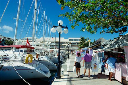 st martin - Yachts in the marina and small stalls selling to tourists, Marigot, St. Martin, Leeward Islands, West Indies, Caribbean, Central America Stock Photo - Rights-Managed, Code: 841-02832078