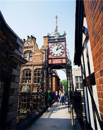 Eastgate Clock, Chester, Cheshire, Angleterre, Royaume-Uni, Europe Photographie de stock - Rights-Managed, Code: 841-02832254