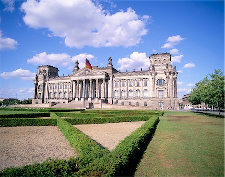 reichstag - The Reichstag, Berlin, Germany, Europe Foto de stock - Direito Controlado, Número: 841-02832338