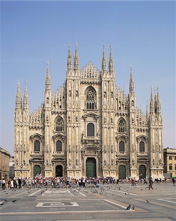 Milan cathédrale, Milan, Lombardie, Italie, Europe Photographie de stock - Rights-Managed, Code: 841-02832331
