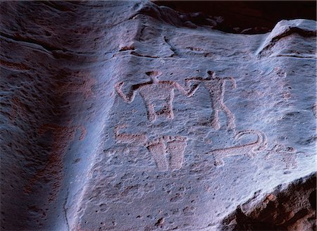 In canyon of Jebel Khazali, south of Rum village, Wadi Rum, Jordan, Middle East Stock Photo - Rights-Managed, Code: 841-02832598
