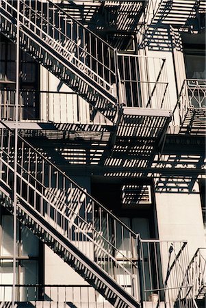 Detail of building with fire escape, Manhattan, New York City, United States of America, North America Stock Photo - Rights-Managed, Code: 841-02832681