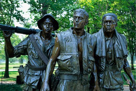 Close-up of statues on the Vietnam Veterans Memorial in Washington D.C., United States of America, North America Stock Photo - Rights-Managed, Code: 841-02832735