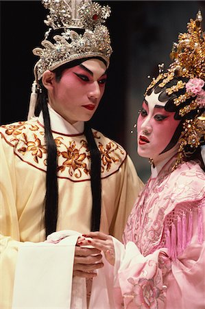 Chinese stage opera, Cheung Chau Island, Hong Kong, China, Asia Stock Photo - Rights-Managed, Code: 841-02832835