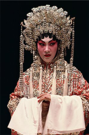 Chinese stage opera, Cheung Chau Island, Hong Kong, China, Asia Stock Photo - Rights-Managed, Code: 841-02832832
