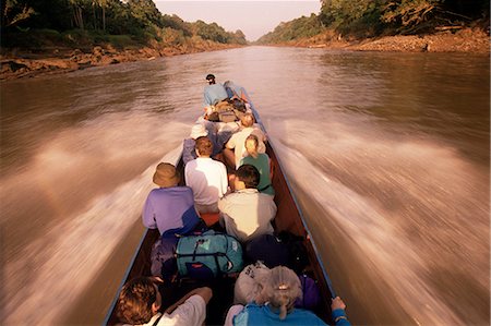 Bateau de voyage, le Parc National de Mulu, Sarawak, Malaisie, Bornéo, Asie Photographie de stock - Rights-Managed, Code: 841-02832884