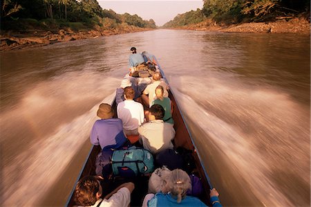 Boat trip, Mulu National Park, Sarawak, Malaysia, island of Borneo, Asia Stock Photo - Rights-Managed, Code: 841-02832884