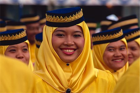 Girl in traditional Malay dress, Kuala Lumpur, Malaysia, Southeast Asia, Asia Stock Photo - Rights-Managed, Code: 841-02832882