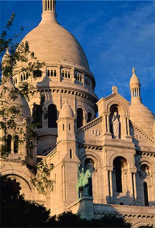 sacre coeur capitals - Sacre Coeur, Montmartre, Paris, France, Europe Stock Photo - Rights-Managed, Code: 841-02832896