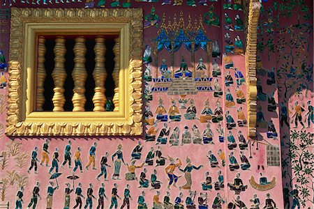 simsearch:841-05796428,k - Mosaïque, chapelle du Temple d'or, Luang Prabang, patrimoine mondial de l'UNESCO, au Laos, Indochine, Asie du sud-est, Asie Photographie de stock - Rights-Managed, Code: 841-02899104