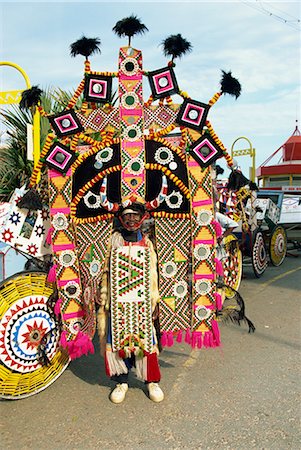 rickshaw - Drivers dress to pull rickshaws up Durban's Marine Parade, South Africa, Africa Stock Photo - Rights-Managed, Code: 841-02899165