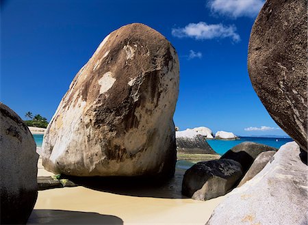 Boulders, The Baths, Virgin Gorda, British Virgin Islands, West Indies, Central America Foto de stock - Direito Controlado, Número: 841-02899730