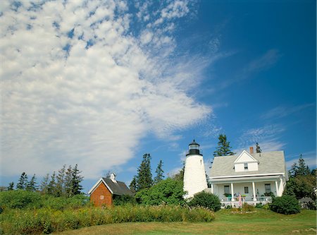 Dyce's Head lighthouse, Castine, Maine, New England, United States of America, North America Stock Photo - Rights-Managed, Code: 841-02899763