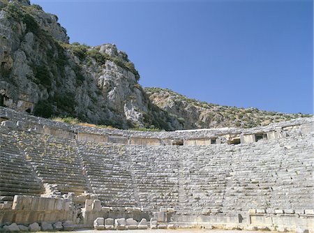 preceding - Ancient Lycian amphitheatre, Myra, Anatolia, Turkey, Asia Minor, Asia Stock Photo - Rights-Managed, Code: 841-02899791