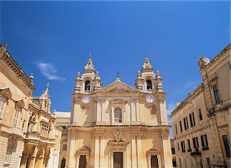 simsearch:841-03063056,k - Europe, Mdina, Malte, la cathédrale de St. Paul Photographie de stock - Rights-Managed, Code: 841-02899838