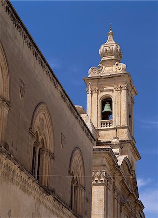 Bell tower in ancient city of Mdina, Malta, Europe Stock Photo - Rights-Managed, Code: 841-02899839