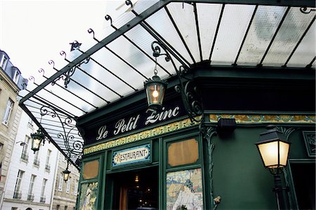 simsearch:841-02707469,k - Art déco extérieure, restaurant Le Petit Zinc, Paris, France, Europe Photographie de stock - Rights-Managed, Code: 841-02899878