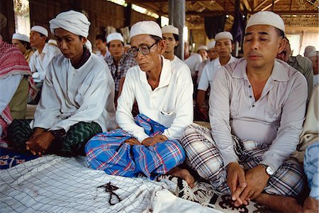 Muslim men at prayers at Siem Reap in Cambodia, Indochina, Southeast Asia, Asia Stock Photo - Rights-Managed, Code: 841-02900038