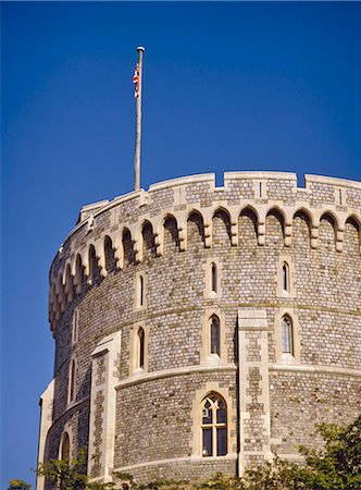 The Round Tower at Windsor Castle, Berkshire, England, United Kingdom, Europe Stock Photo - Rights-Managed, Code: 841-02900079