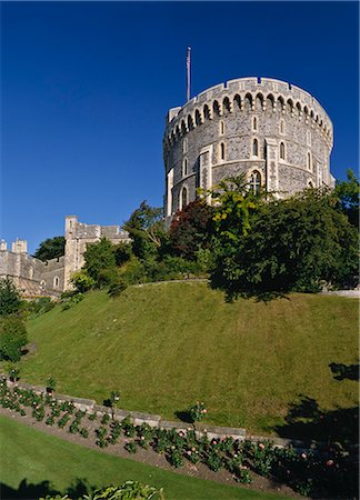 simsearch:841-02900086,k - La tour ronde au château de Windsor, Berkshire, Angleterre, Royaume-Uni, Europe Photographie de stock - Rights-Managed, Code: 841-02900086