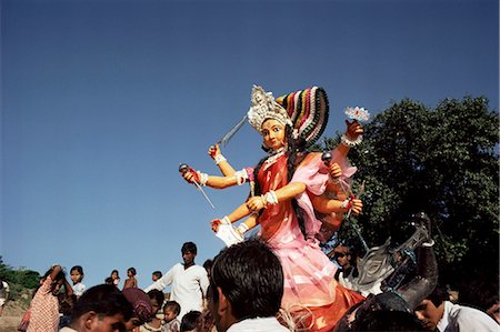 simsearch:841-02992329,k - Durga Puja festival, Varanasi (Benares), Uttar Pradesh state, India, Asia Foto de stock - Direito Controlado, Número: 841-02900341