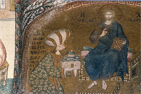simsearch:841-03056408,k - Byzantine mosaics in the Kariye Camii, Istanbul, Turkey, Europe Stock Photo - Rights-Managed, Code: 841-02900350