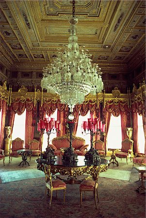The Red Room, Dolmabahce Palace, Istanbul, Turkey, Europe Stock Photo - Rights-Managed, Code: 841-02900352