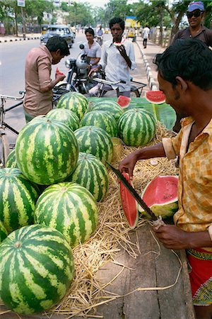 simsearch:841-02831113,k - Water melons, south India, India, Asia Foto de stock - Con derechos protegidos, Código: 841-02900370