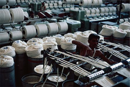 Modernised cotton mill in Ahmedabad, the Manchester of the East, Gujarat, India, Asia Foto de stock - Con derechos protegidos, Código: 841-02900388