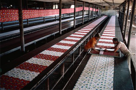 Silk screen printing, Ahmedabad, Gujarat, India, Asia Stock Photo - Rights-Managed, Code: 841-02900394