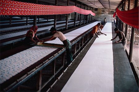 Silk screen printing, Ahmedabad, Gujarat, India, Asia Foto de stock - Con derechos protegidos, Código: 841-02900395