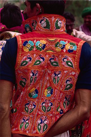 Colourful waistcoat, Rabari tribal people, Gujarat, India, Asia Stock Photo - Rights-Managed, Code: 841-02900393