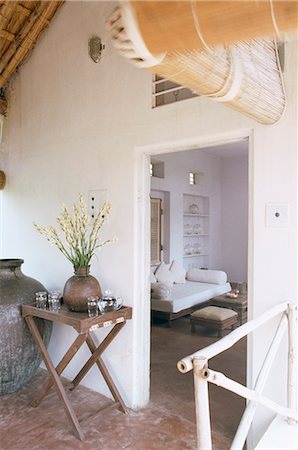 simsearch:841-02900615,k - Ambiance zen instillé dans une conversion de maison ancienne ferme maintenant une résidence, Amber, près de Jaipur, Rajasthan État, Inde, Asie Photographie de stock - Rights-Managed, Code: 841-02900572