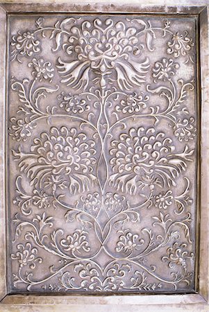 simsearch:841-02921059,k - Detail of decorative raised metal work, Devi Garh Fort Palace Hotel, Devi Garh, near Udaipur, Rajasthan state, India, Asia Foto de stock - Con derechos protegidos, Código: 841-02900655