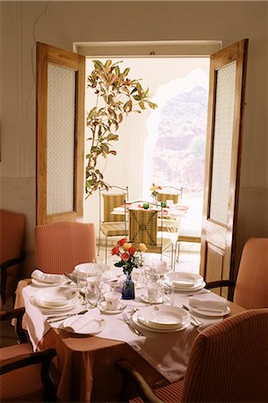simsearch:841-02900826,k - Dining hall, Samode Palace Hotel, Samode, Rajasthan state, Inde, Asie Photographie de stock - Rights-Managed, Code: 841-02900785