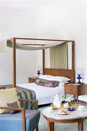 Bedroom suite, Usha Kiran Palace Hotel, Gwalior, Madhya Pradesh state, India, Asia Foto de stock - Direito Controlado, Número: 841-02900907