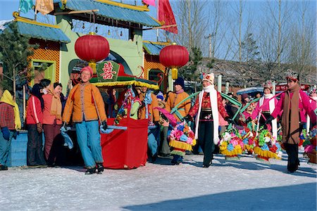 New Year celebrations in northern China, Asia Stock Photo - Rights-Managed, Code: 841-02901149